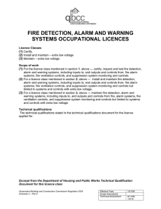 Fire Detection, Alarm and Warning Systems