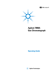 Agilent 7890A GC Operating Guide