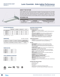 Lusio® Essentials - Aisle Lighter Performance