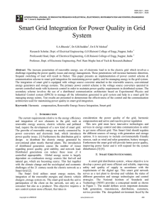Smart Grid Integration for Power Quality in Grid System