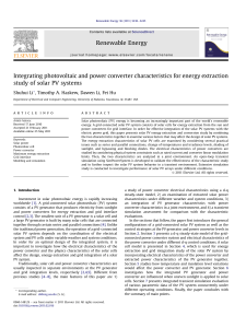 Integrating photovoltaic and power converter