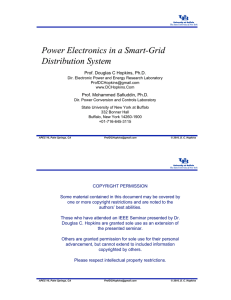 Power Electronics in a Smart-Grid Distribution System