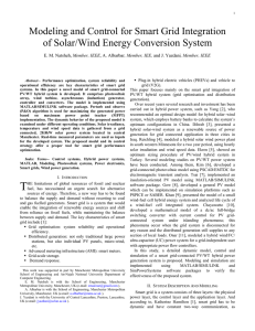 Modeling and Control for Smart Grid Integration of Solar/Wind