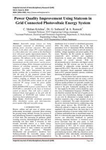 Power Quality Improvement Using Statcom in Grid Connected