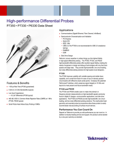 Tektronix P6330, P7330, P7350 High-performance