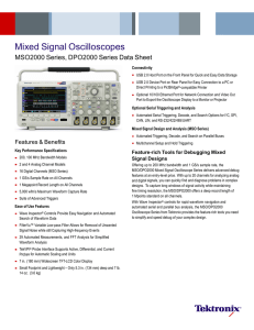 Tektronix MSO 2024 - 16 Channel Mixed Signal Oscilloscope