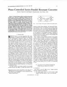 Phase-controlled series-parallel resonant converter