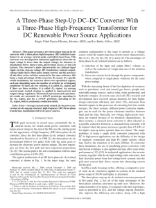 A Three-Phase Step-Up DC–DC Converter With a Three