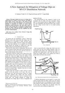 A New Approach for Mitigation of Voltage Dips on MV/LV