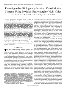 Reconfigurable Biologically Inspired Visual Motion Systems Using