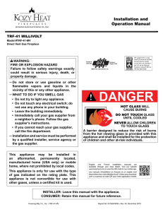 TRF 41 Millivolt Manual