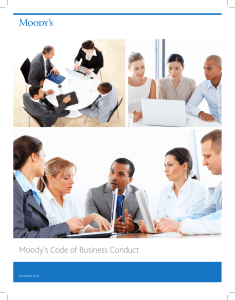 Moody`s Code of Business Conduct