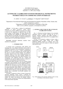 automatic calibration system for digital instruments without built