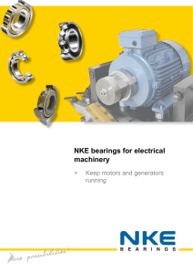 NKE bearings for electrical machinery