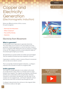Copper and Electricity: Generation