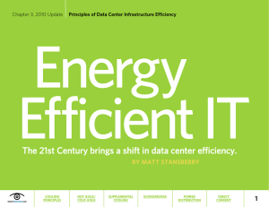 Principles of Data Center Infrastructure Efficiency