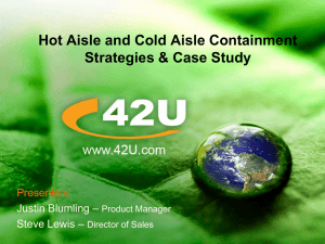 Hot Aisle / Cold Aisle Containment Strategies Webinar