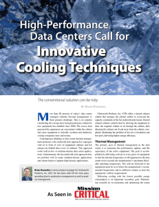 High-Performance Data Centers Call for