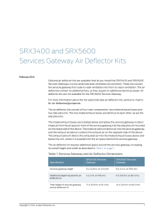 SRX3400 and SRX5600 Services Gateway Air