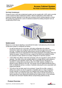 Aisle hot containment for ISP/ASP server rack data center