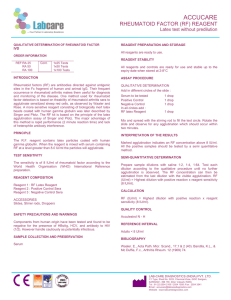 (RF) REAGENT Latex - Lab Care Diagnostics (India) Pvt. Ltd.