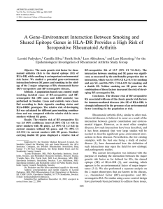 A gene-environment interaction between smoking and shared