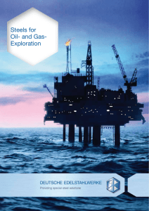Steels for Oil- and Gas- Exploration
