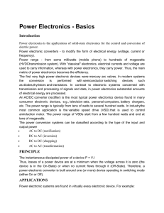 Power Electronics - Basics