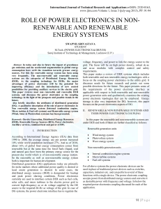 role of power electronics in non-renewable and