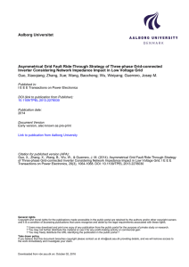 Asymmetrical Grid Fault Ride-Through Strategy - VBN