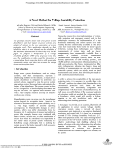 A Novel Method for Voltage Instability Protection