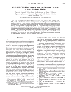 Metal Oxide Thin Films Deposited