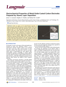 Electrochemical Properties of Metal-Oxide