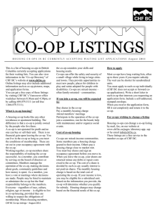This is a list of housing co-ops in British Columbia