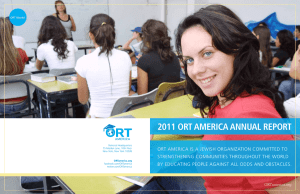 2011 ORT AMERICA ANNUAL REPORT