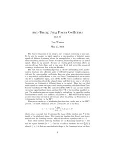 Auto-Tuning Using Fourier Coefficients