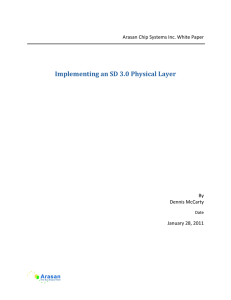 Implementing an SD 3.0 Physical Layer