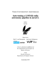 Auto-tuning a LOFAR radio astronomy pipeline in JavaCL