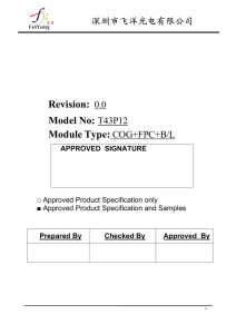 Module Type: Model No: T43P12 Revision: 0.0