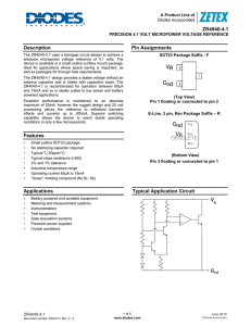 ZR4040-4.1 Description Features Applications Pin Assignments