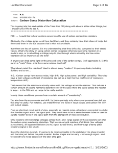 Subject: Carbon Comp Distortion Calculation Page 1 of 16 Untitled