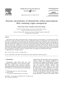 Structure and properties of diamond-like carbon