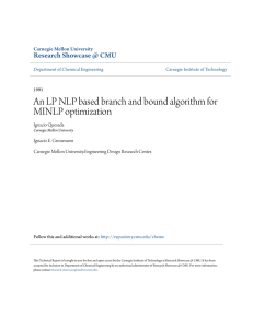 An LP NLP based branch and bound algorithm for MINLP optimization