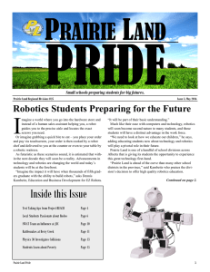 PLRD Pride - Issue 3 - May 2016 - Prairie Land Regional Division