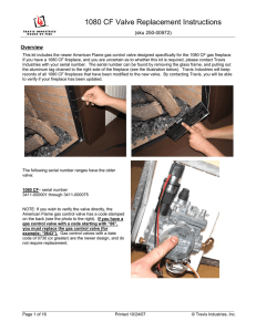 1080 CF Valve Replacement Instructions