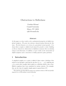 Obstructions to Shiftedness
