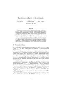Partition regularity in the rationals