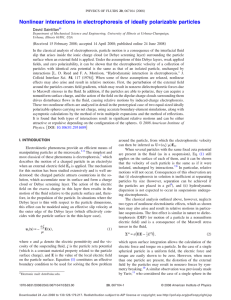 Nonlinear interactions in electrophoresis of ideally polarizable