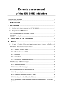 Ex-ante evaluation - Dirección General de Fondos Comunitarios