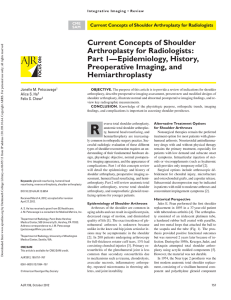 Current Concepts of Shoulder Arthroplasty for Radiologists: Part 1